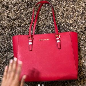 Red Michael Kors Purse